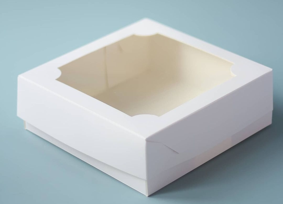 Коробка для зефира с окошком 20x20x7см
