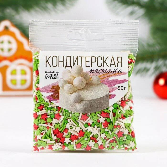 посыпка сахарная микс 50г