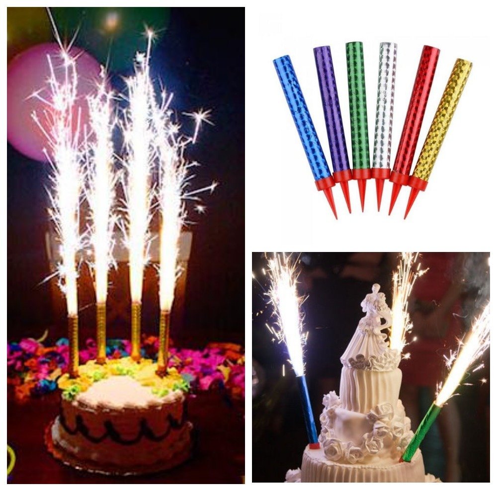 Тортовые фонтаны 18 см 6 шт